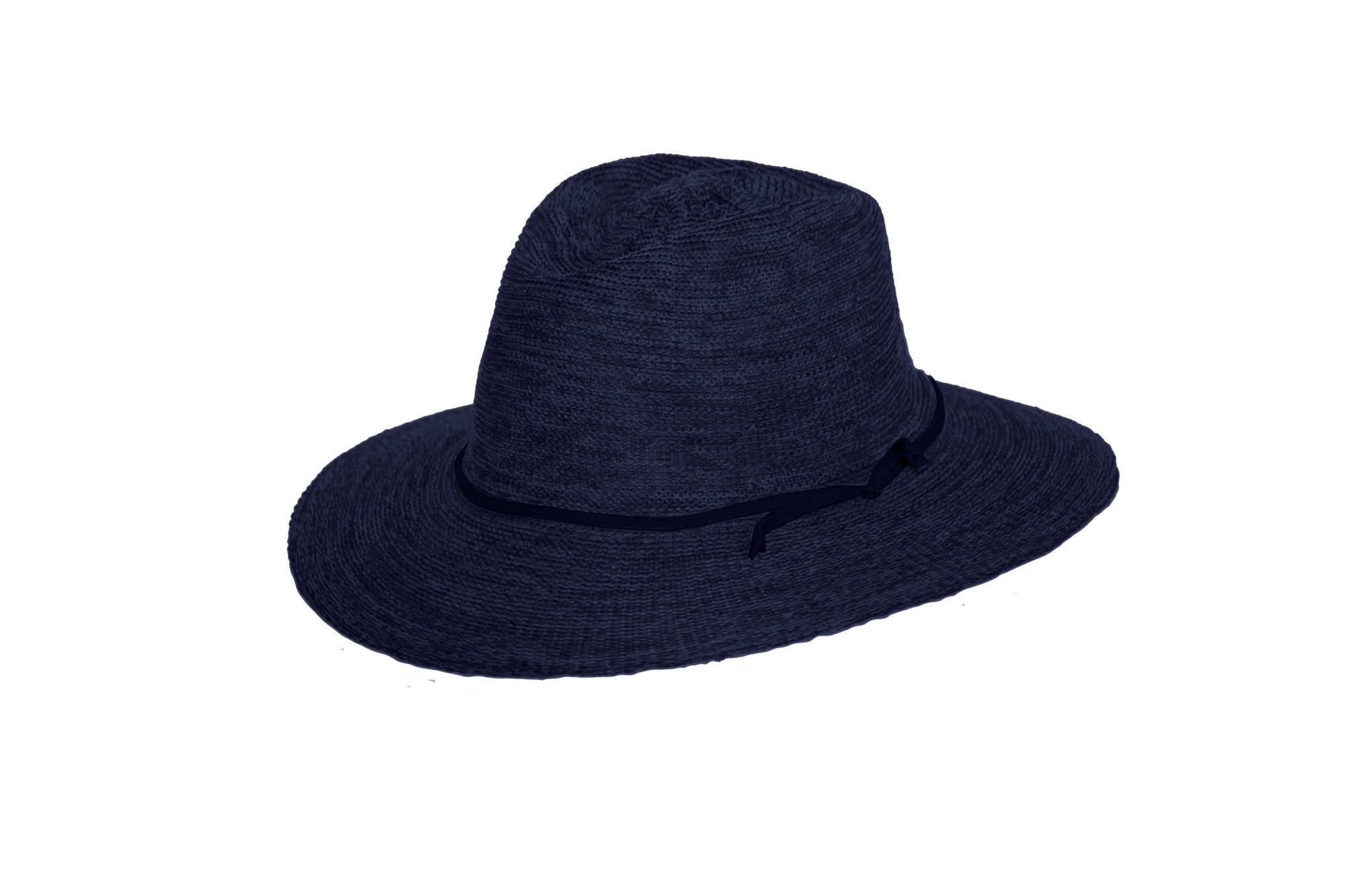 Rigon - UV fedora hat for women - Jacqui - Mixed navy blue
